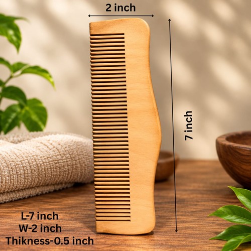 Handmade wooden hair comb - hair, 7